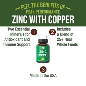 Zinc + Copper With Whole Food Blend Capsule