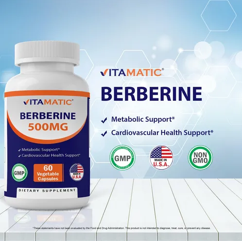 Vitamatic Berberine 500mg Capsule